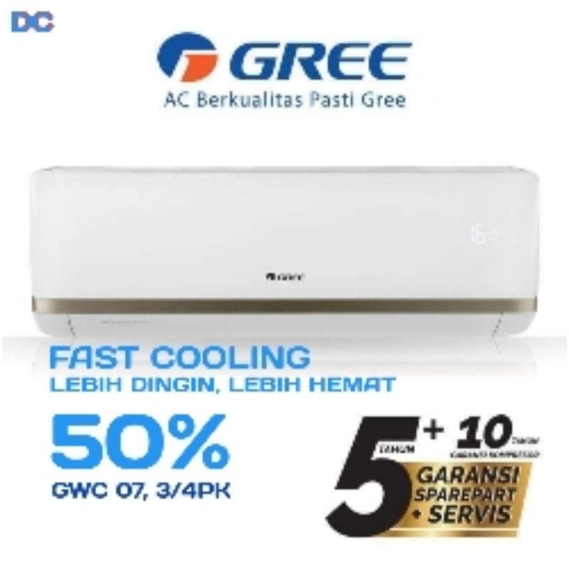 AC GREE 3/4PK GWC-07M005S/A STANDAR HEMAT LISTRIK