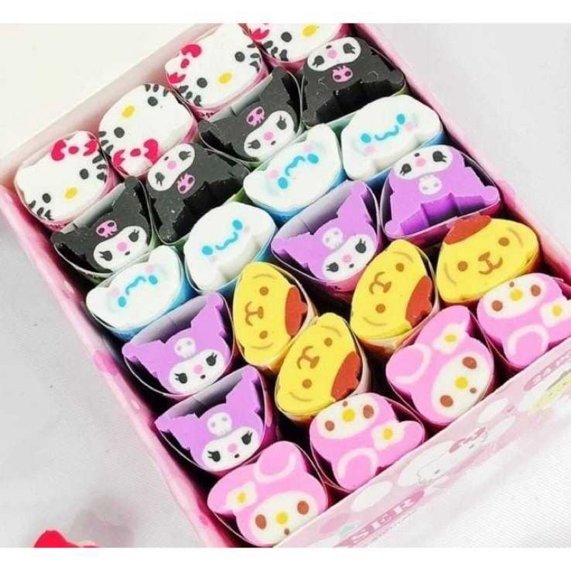 

KUMA STORE Penghapus karet Karakter Sanrio Kuromi Melody Cinamorol Hello Kitty