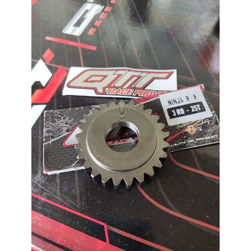 gear rasio ninja R RR SS by qtt racing gigi 3 25T original product qtt gigi rasio 25T ninja r ss rr 