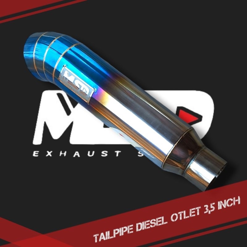 Tailpipe Burntipe Knalpot Mobil Diesel Panther Innova Fortuner Pajero Hilux Taft Dll