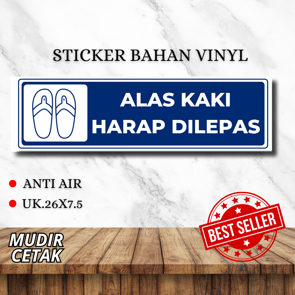 

Stiker Alas Kaki Harap Dilepas / Stiker Lepas Sandal / Stiker Masjid / Stiker Mushola / Stiker Batas Suci