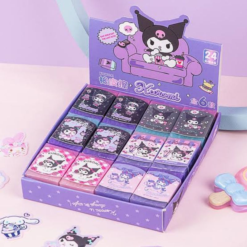 

(1pcs) Penghapus Ereser Kuromi / Penghapus Karakter Kuromi / Ereser Karakter Lucu