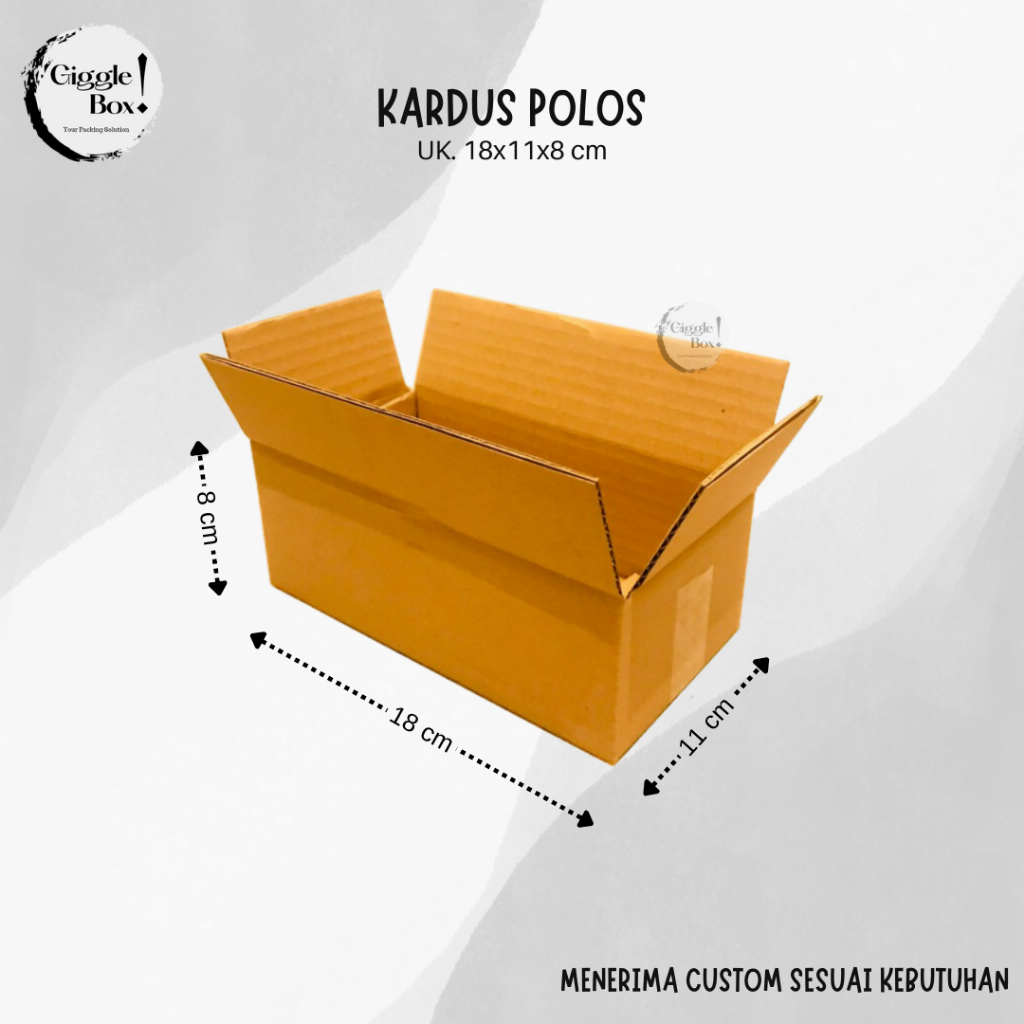 

KARDUS BOX POLOS BARU UKURAN 18x11x8 CM