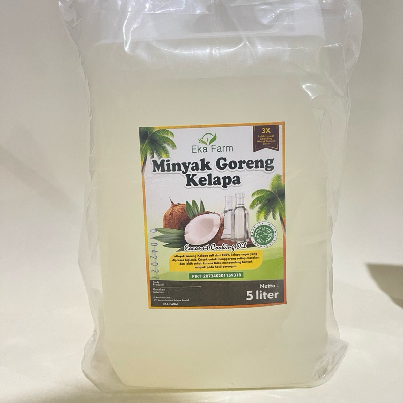 

Minyak goreng kelapa 5 liter - Eka Farm