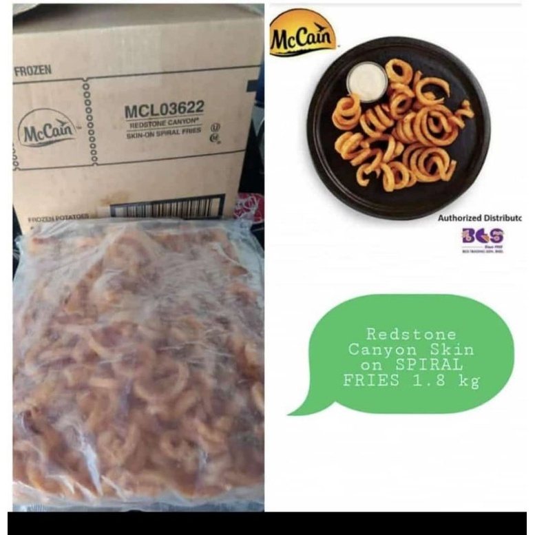 

McCain Kentang Goreng Curly super Spiral 900g