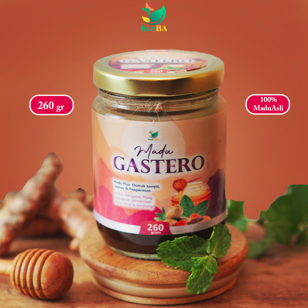 

p4yu GASTERO 260gr - Madu Herbal Asam Lambung Gerd Maag Mual Muntah