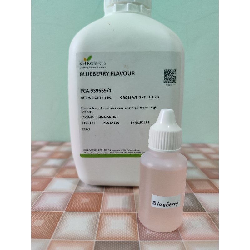 Essen biang Blueberry KH robert singapura repack 10-30ml