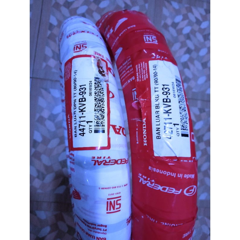 ban luar matic 90/90-14 KVB & 80/90-14 KVB federal Honda SNI