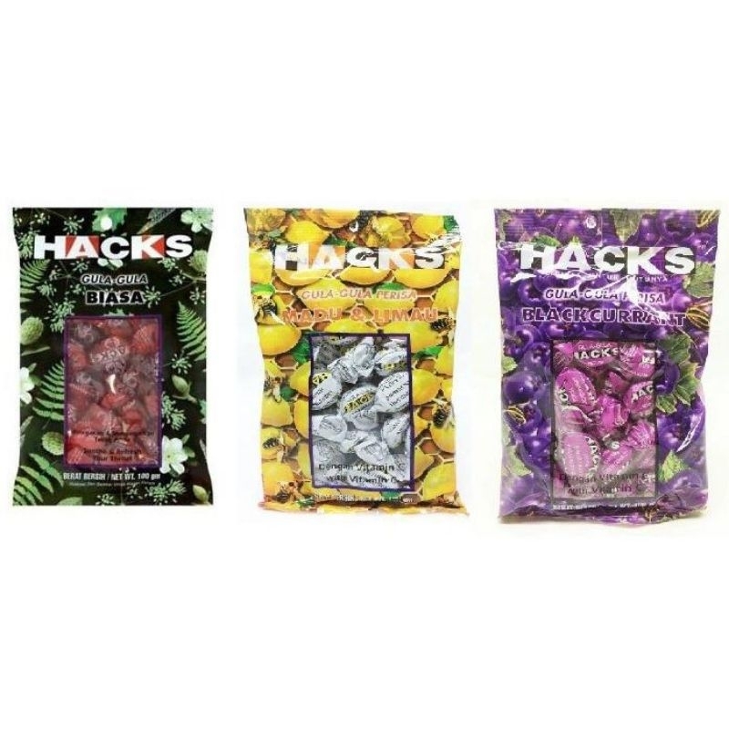 

Permen Hack Original Candy Hack's Pelega Tenggorokan Limau Blackcurrant 100gr