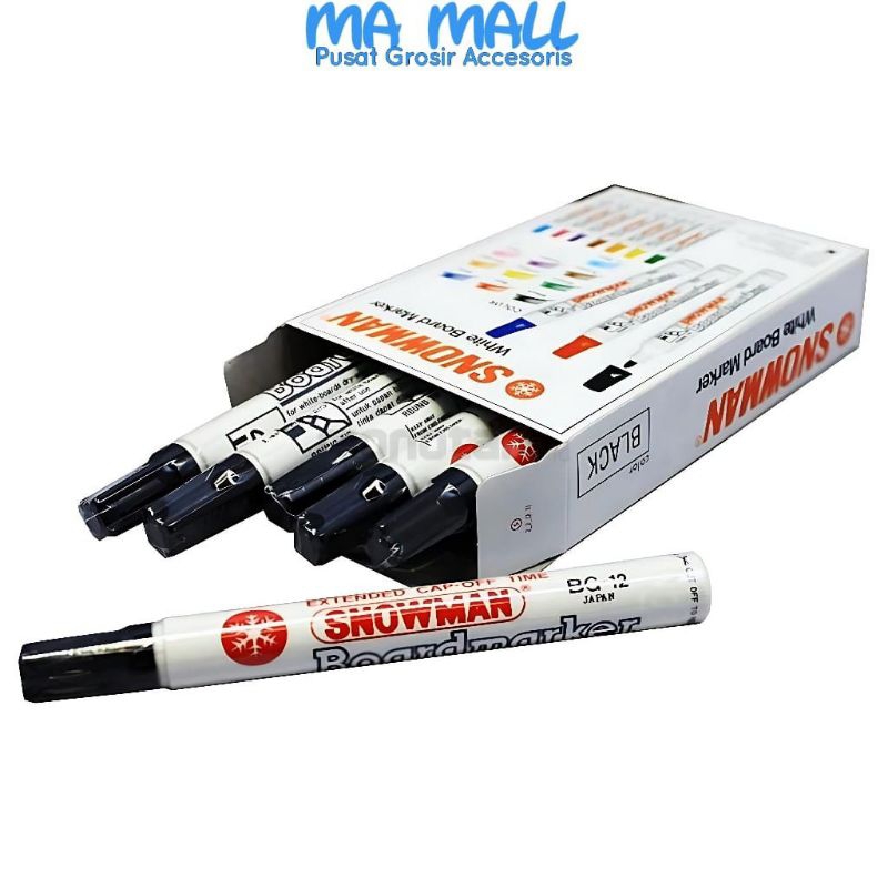 

Spidol Papan Tulis White Board Snowman BG-12 A105 Sepidol Bisa Dihapus