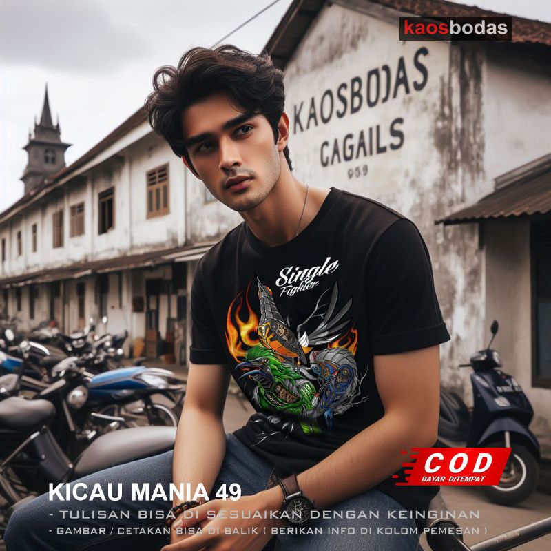 Kaos Kicau Robotik Cucak ijo, keren dan matap.