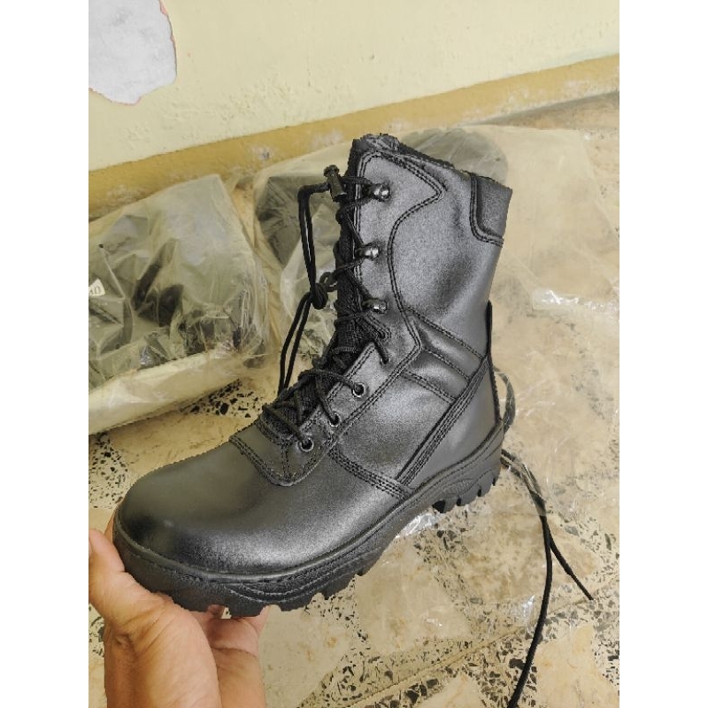 SEPATU PDL JATAH TNI AD ASLI KULIT RESLETING SEGALA MEDAN
