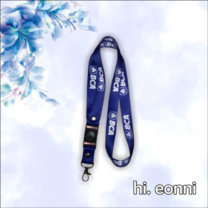 Tali id card BCA / tali lanyard BCA (READY STOCK) MURAH 