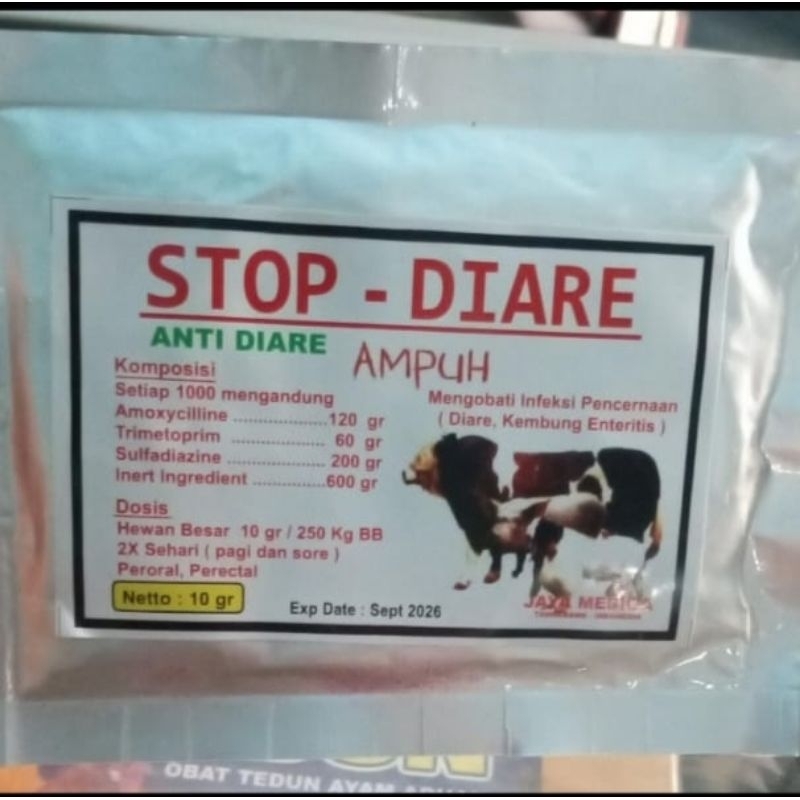 STOP DIARE Anti Diare-Kembung pada Sapi, Kambing, Kuda
