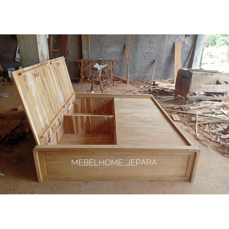 dipan minimalis custom tanpa sandaran mentahan,dipan minimalis kayu jati,dipan kayu jati termurah