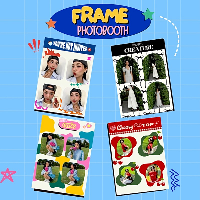 Cetak Photo Booth Stripe / Foto Stripe / Foto Box / Cetak foto murah / Foto Frame / Photo Polaroid