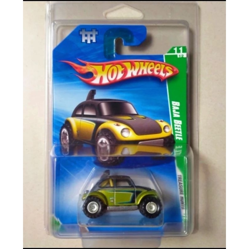 Hotwheels Super Treasure Hunt $ : Volkswagen VW Baja Beetle -Ban Karet Off Road - original RARE