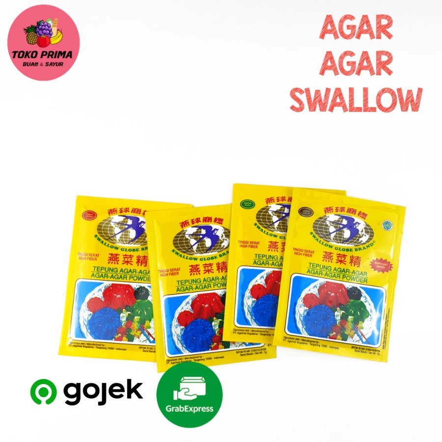 

AGAR-AGAR SWALLOW GLOBE PER Pcs