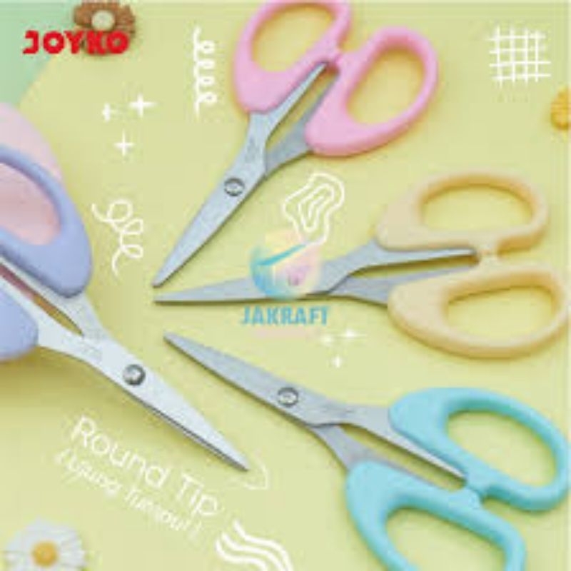 

gunting joyko warna warni, scissor staibless steel Sc -828 PTL