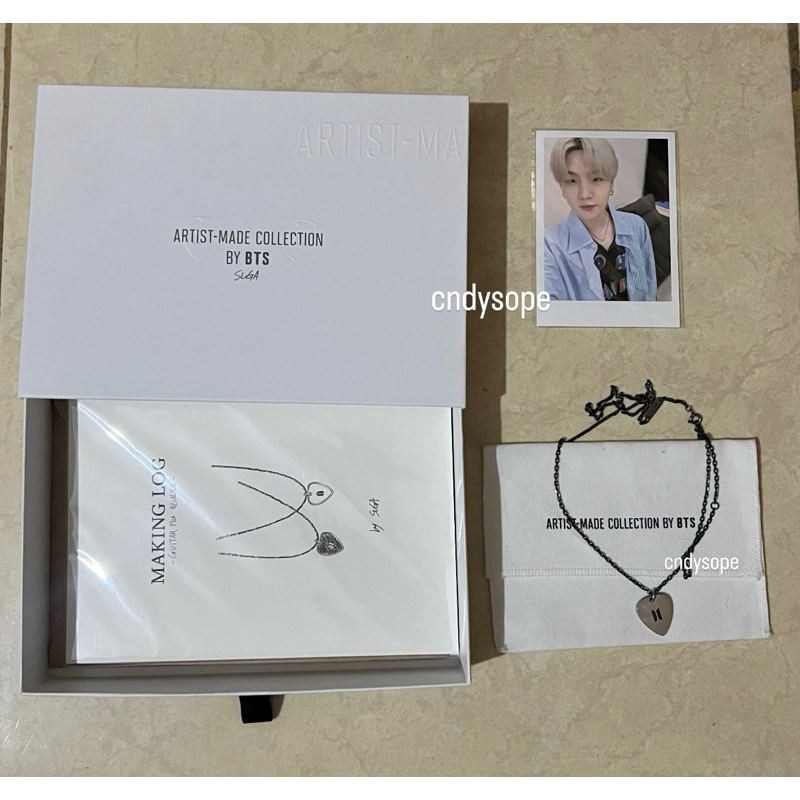 pick guitar necklace by suga bts artist made collection FULLSET