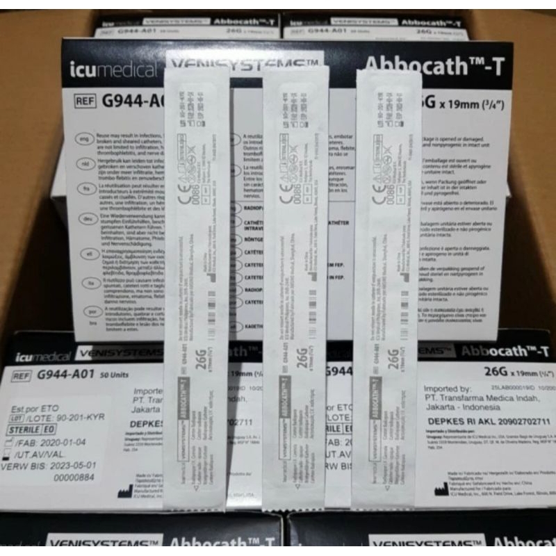 Abbocath Abboth Venisystem No. 14 16 18 20 22 24 26 Abbocath