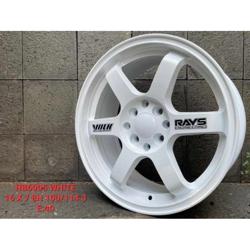 Velg Te37 ring 16 lebar 7 et 40 pcd 8x100/114 white