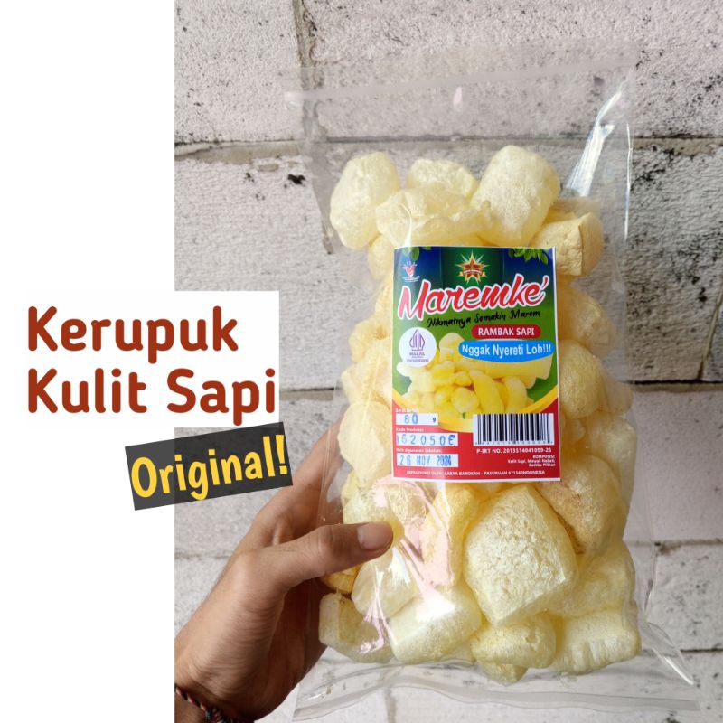 

Kerupuk kulit sapi 80g dorokdok rambak kulit sapi enak gurih murah