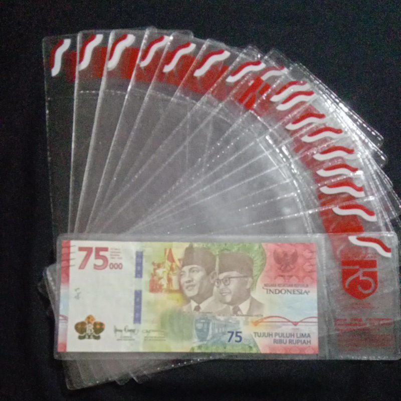 Plastik uang peringatan kemerdekaan 75 tahun republik Indonesia#ADA BONUS MENARIK