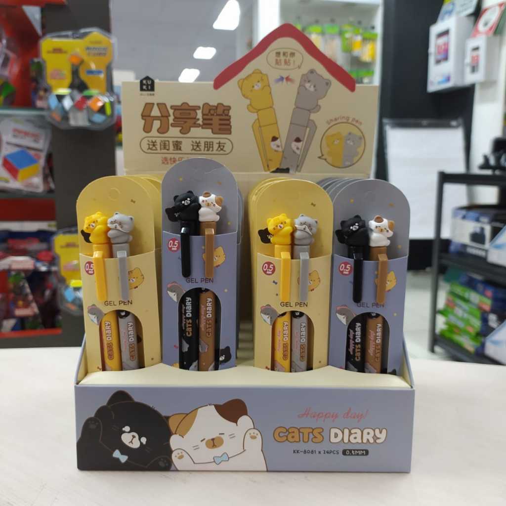 

Gramedia Kediri - Kako Cats Diary Pen Set/2pcs KK-8081