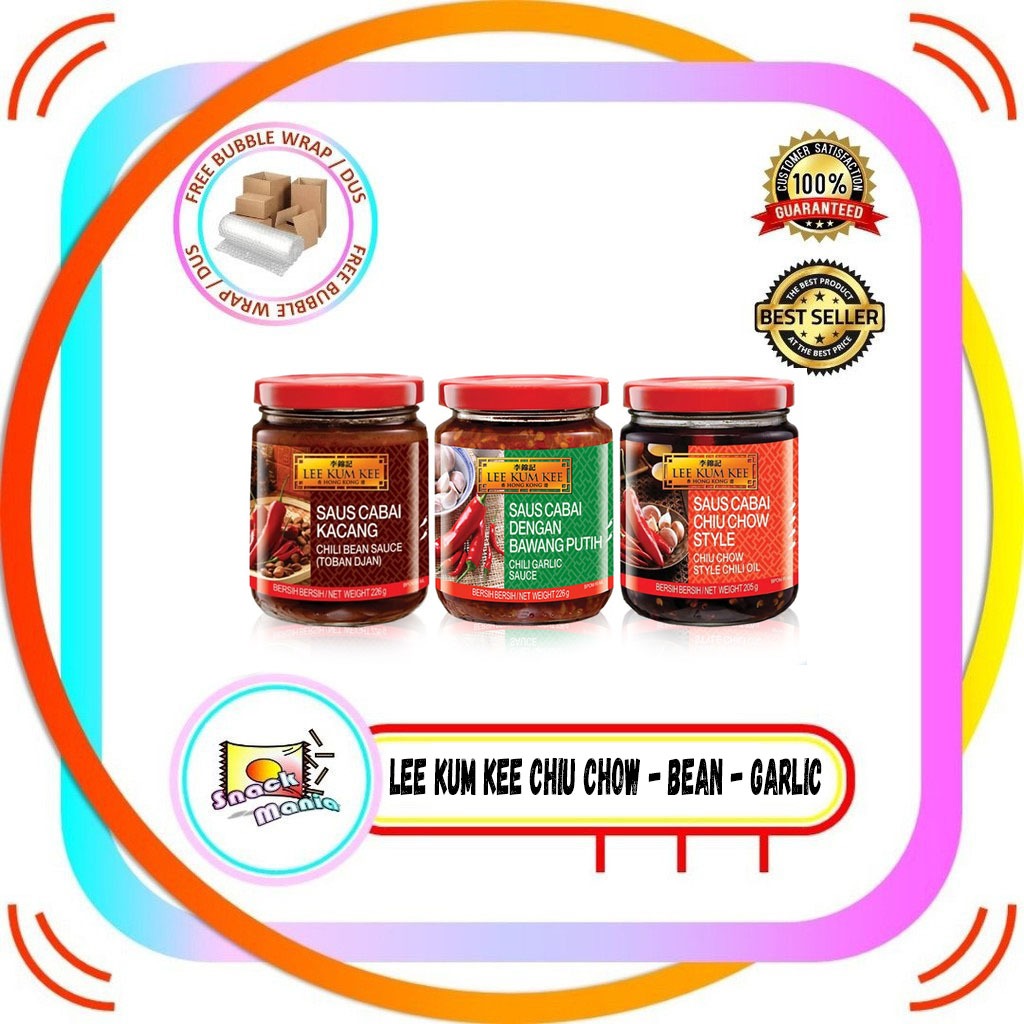 

Lee Kum Kee Saus Chili Cabai Chiu Chow - Kacang - Bawang Putih Garlic