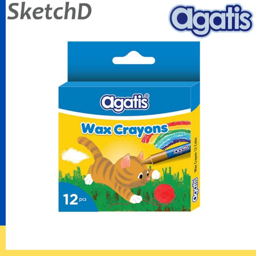 

Wax Crayon 12 Warna Agatis - Krayon