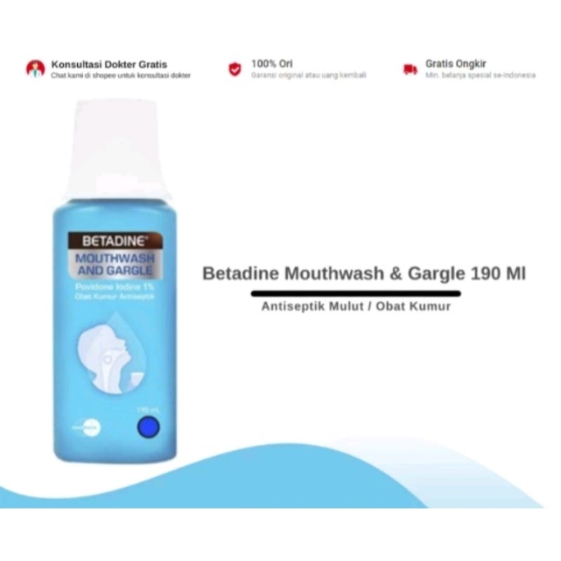 Betadine obat kumur Betadine kumur