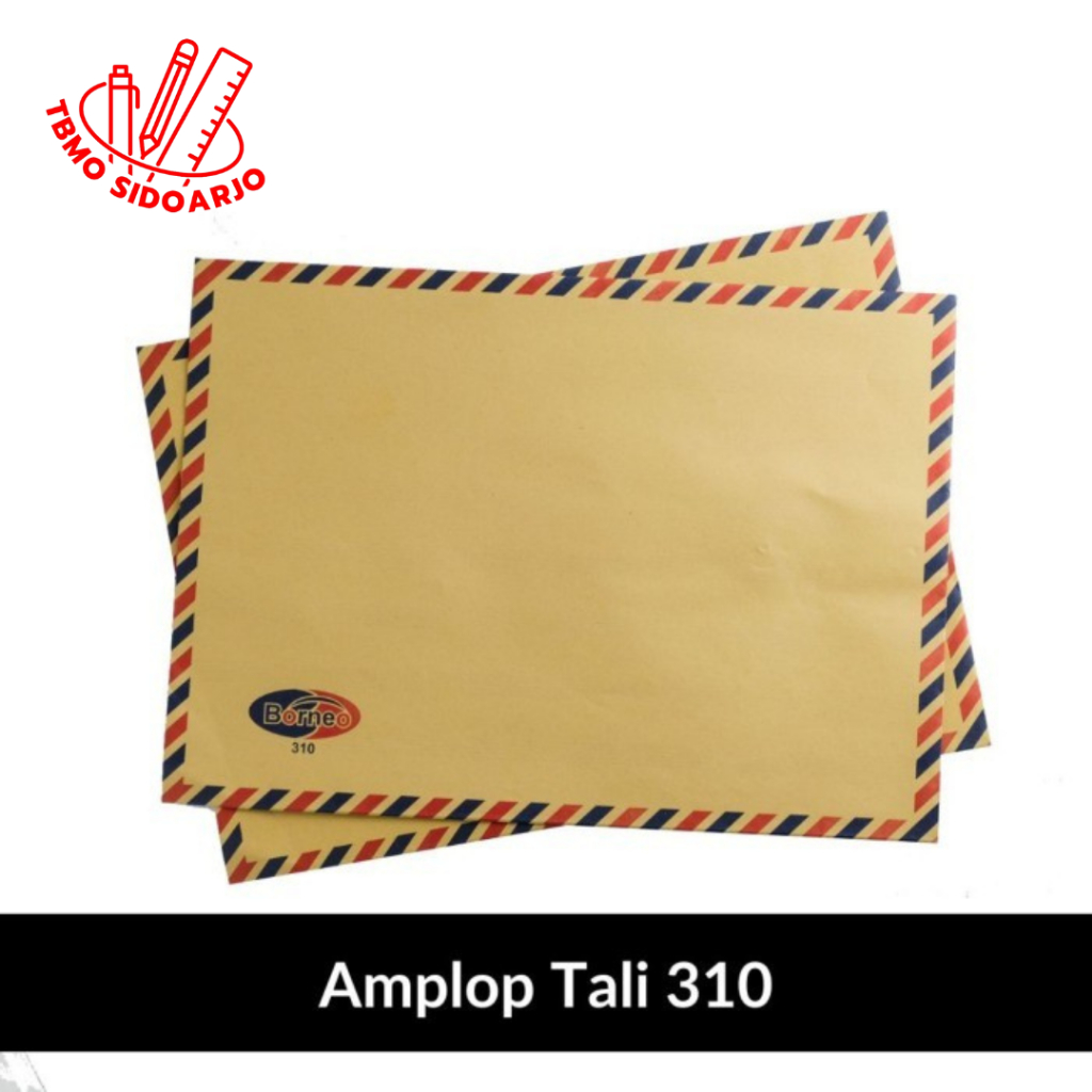 

TBMO Amplop Tali Airmail 310 Borneo Isi 10 Lembar