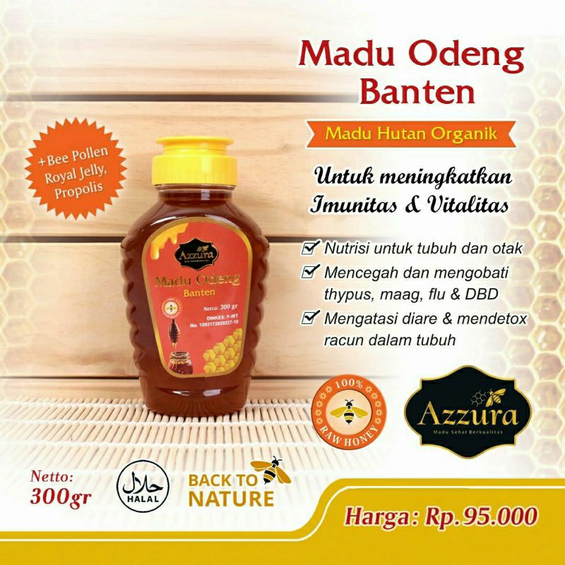 

Madu Murni Asli Hutan Baduy Odeng 100% Original - Madu Odeng Banten Azzura 300gr