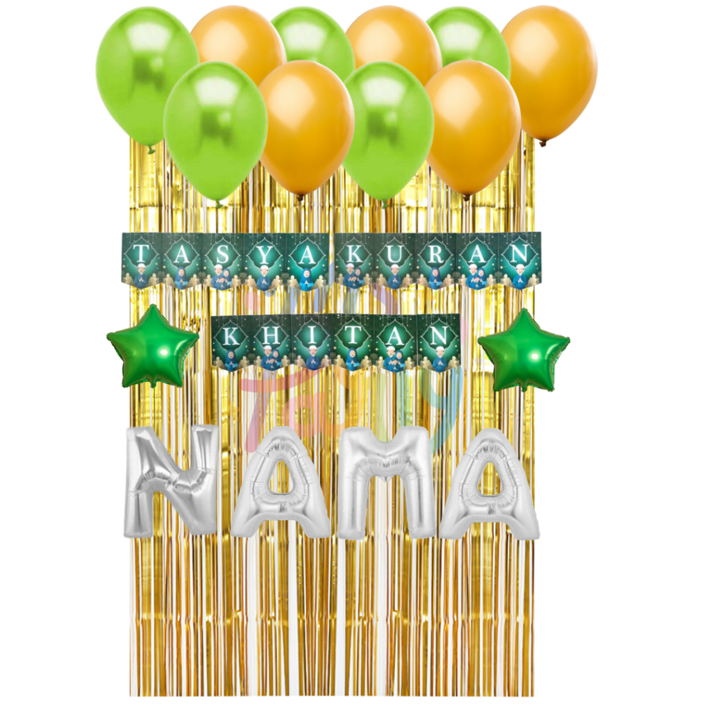 MS.PARTY PAKET DEKORASI TASYAKURAN KHITAN/PAKET DEKORASI HEMAT KHITAN