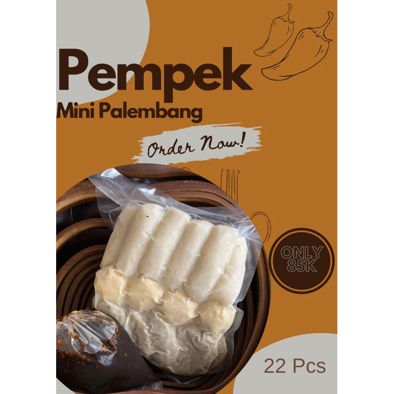 

Pempek Palembang Mini - Campur isi 22Pcs