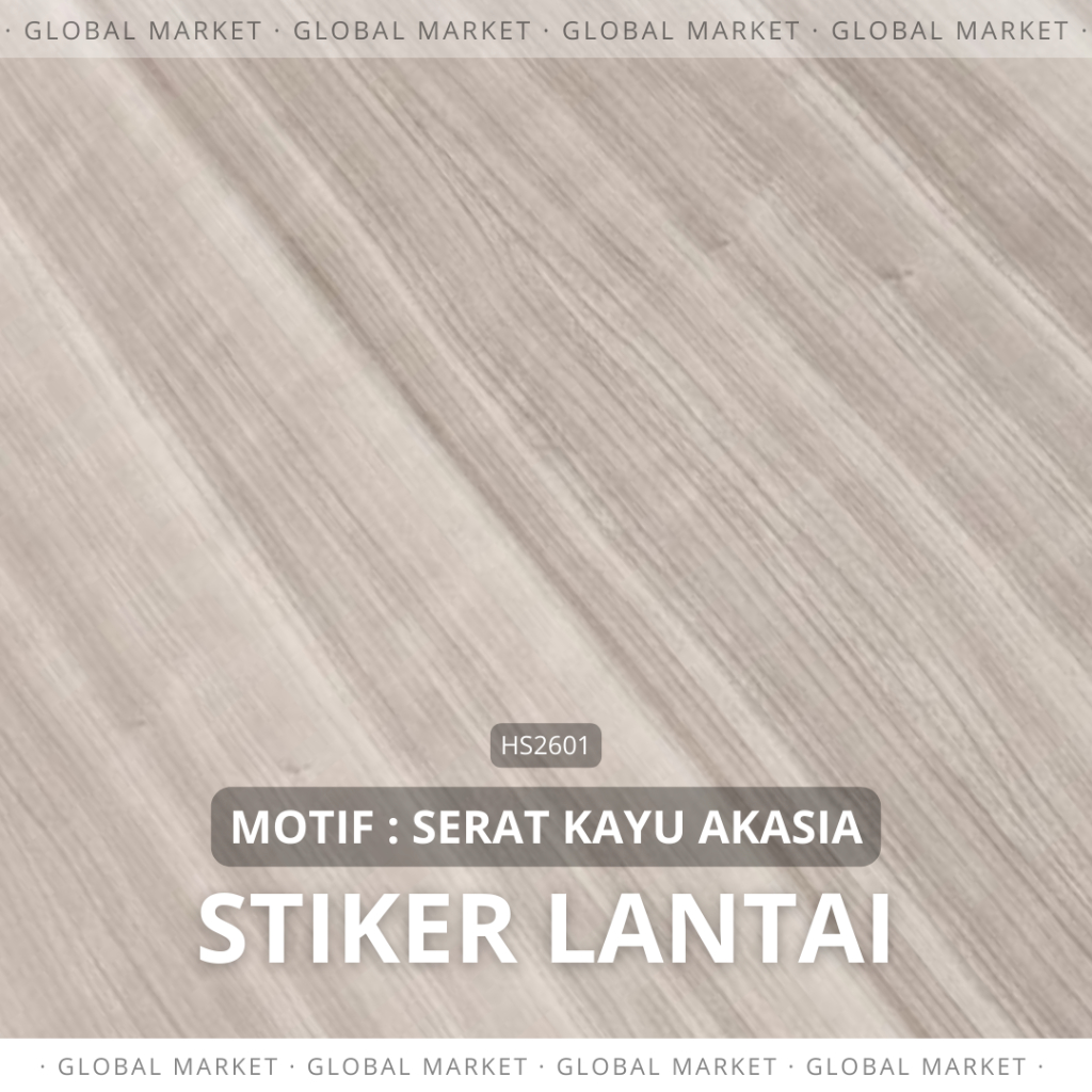 STIKER LANTAI MOTIF SERAT KAYU AKASIA - Kamar Mandi Dapur Wallpaper Anti Slip PVC Tinggal Tempel