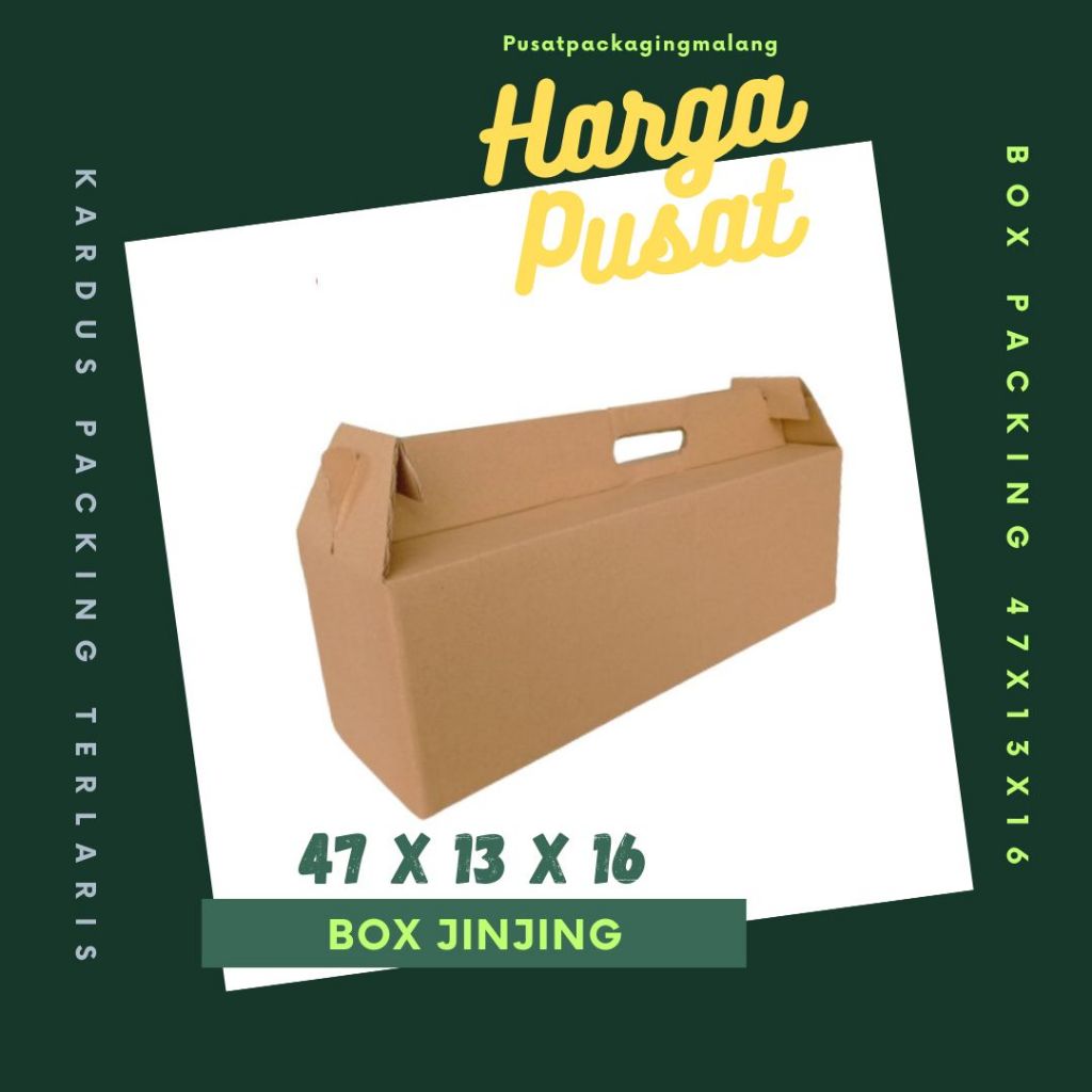 

Kardus Jinjing 47x13x16 Gable Box Dus Parcel Packing Buah Hampers Kemasan Idul fitri
