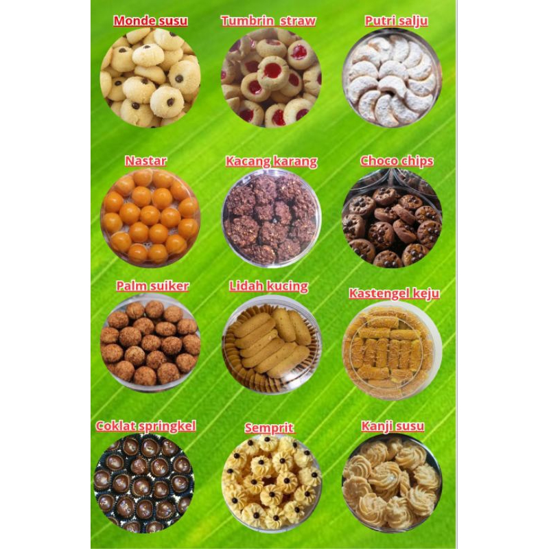 

kue kering denie cokies bermacam varian rasa