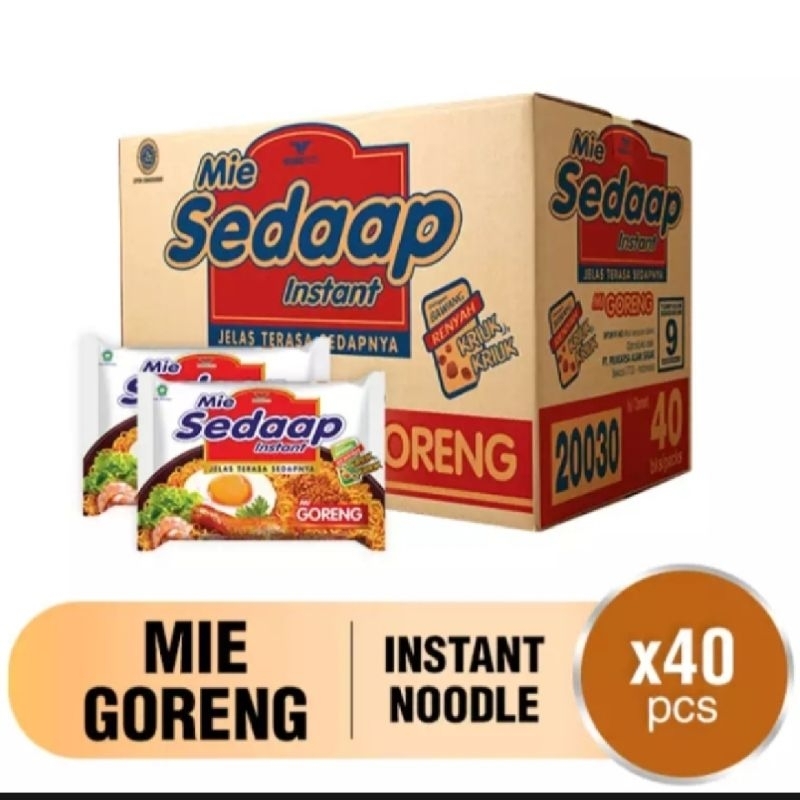 

sedapp goreng 1 dus 40pcs exp aman