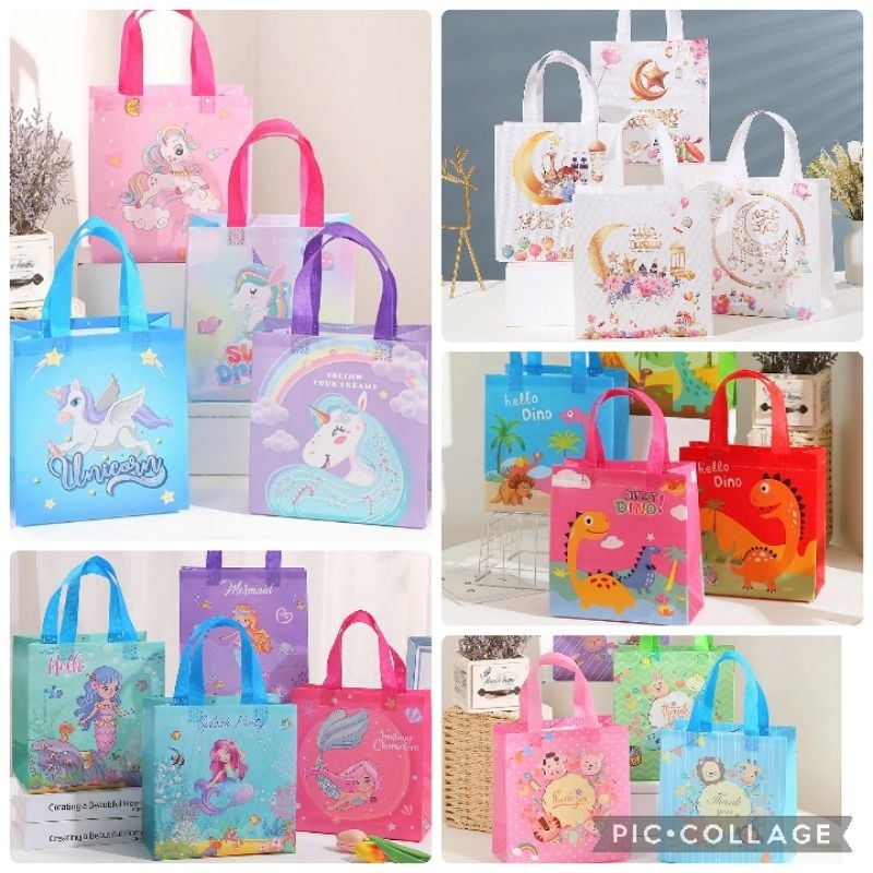 

BLANJA.ids Tas spunbond ultah (22x23cm)/ Tas ulang tahun Birthday/ Tas Kemasan Hadiah motif karakter/ Tas spunbond