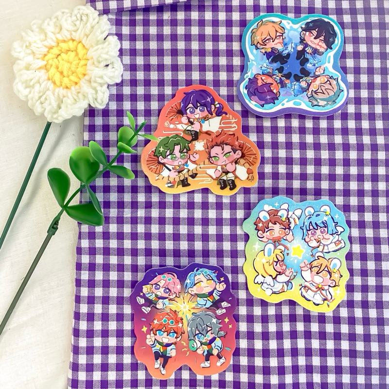 

[CF18 AFTERSALE] ENSEMBLE STARS / ENSTARS TRIP!! Series Glitter Sticker Stiker Undead Rabits CrazyB Akatsuki