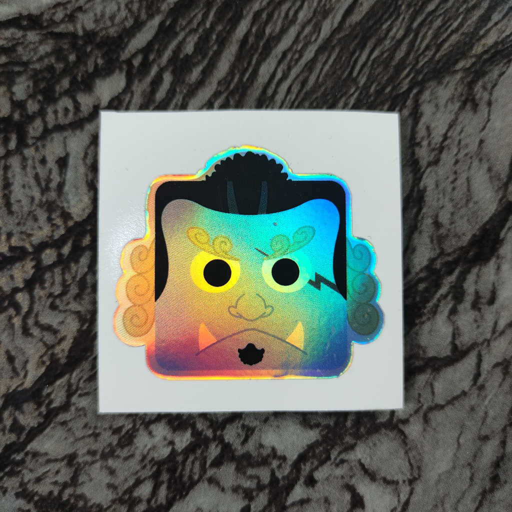 

Stiker Hologram One Piece Jinbe Square