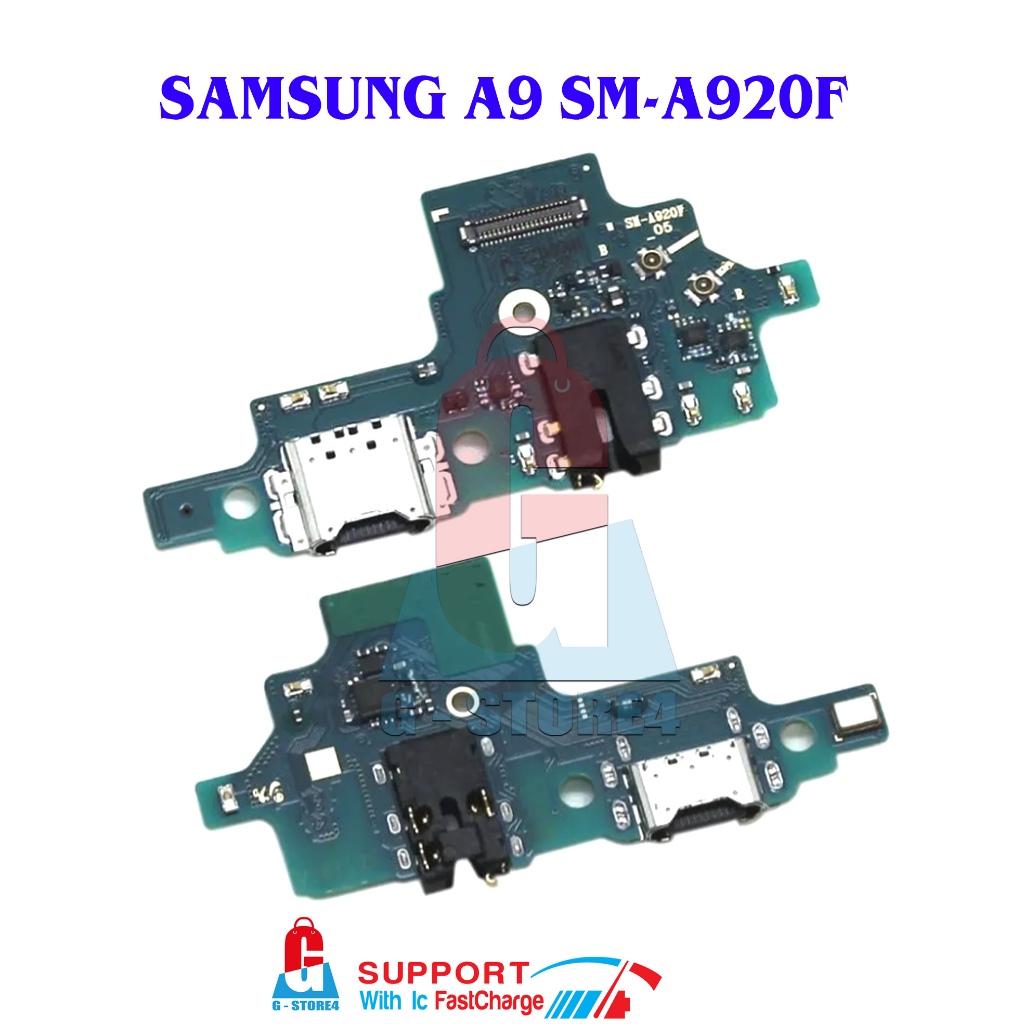 PAPAN CAS / PCB KONEKTOR CHARGER SAMSUNG A9 A920 ORIGINAL IC