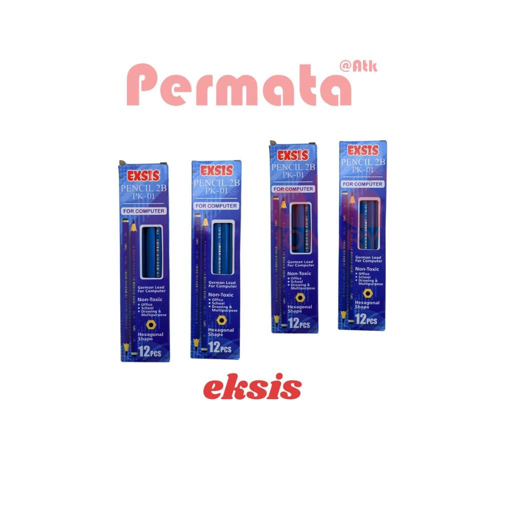 

Pensil 2B EXSIS PK-01/TEBAL/Hexagonal shape/laris/pensil ujian/pensil komputer