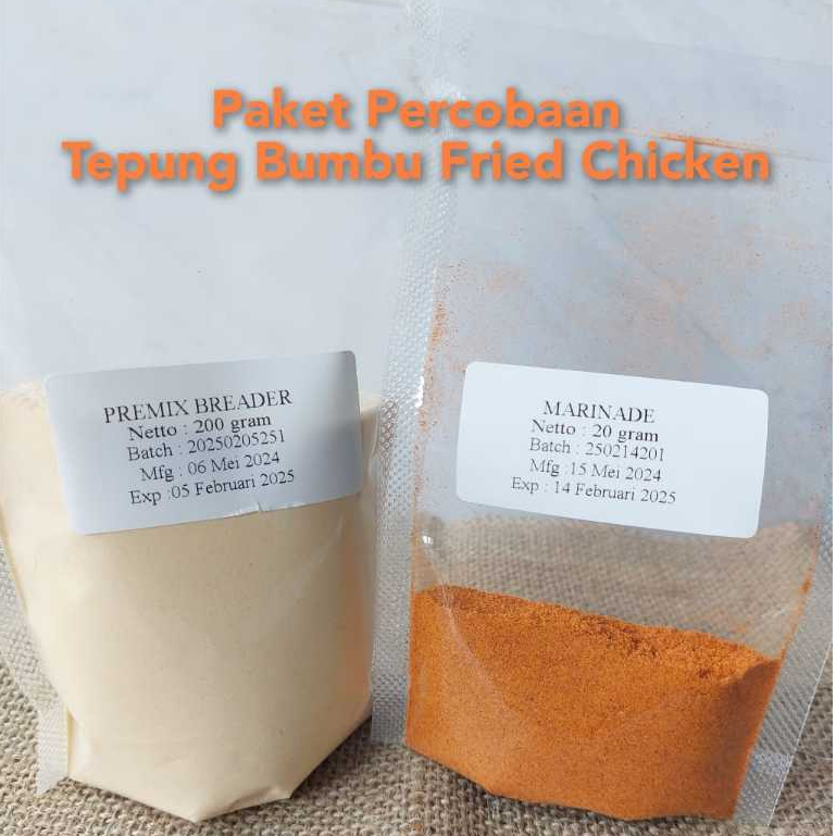 

Paket Percobaan Premix 200 gram dan Marinasi 20 gram