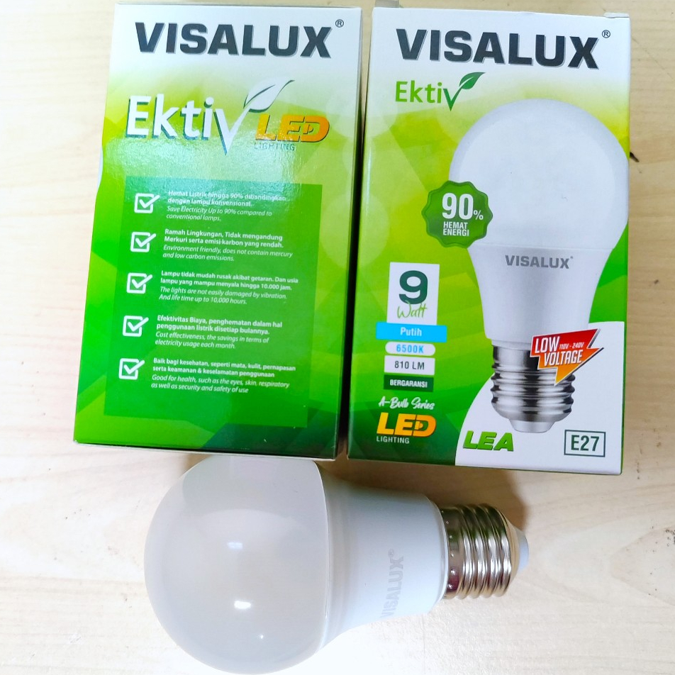 Lampu Led Visalux 9 WATT Putih Bergaransi Grosir
