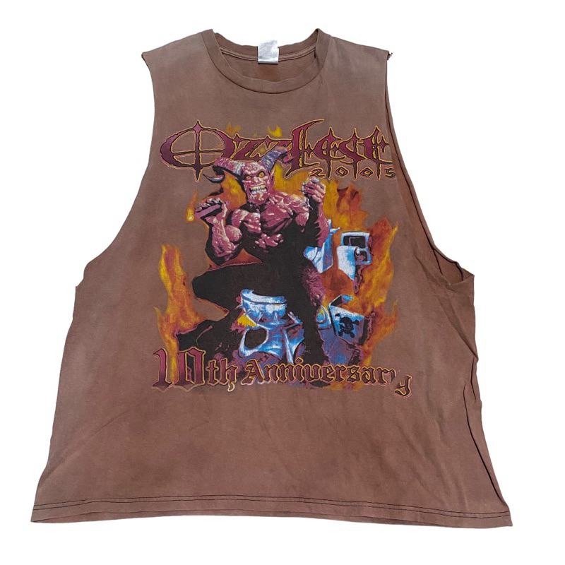 Delta ozzfest 2005 10th anniversary sleeveless tee