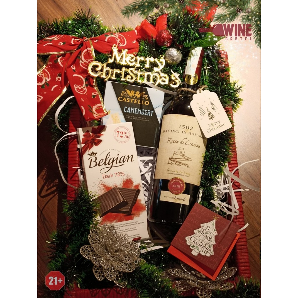 

Hampers Christmas RED WINE Leonardo Da Vinci 1502 In Romagna Rocca
