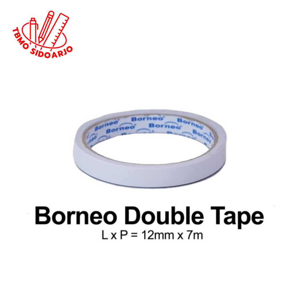 

TBMO Double Tape Borneo 12mmx7m Core Biru 1/2 inch - Pcs